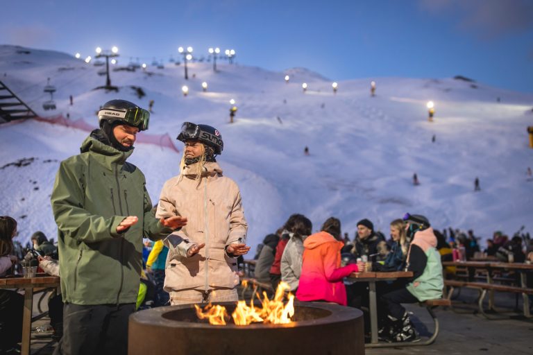 Night time skiing in Queenstown New Zealand